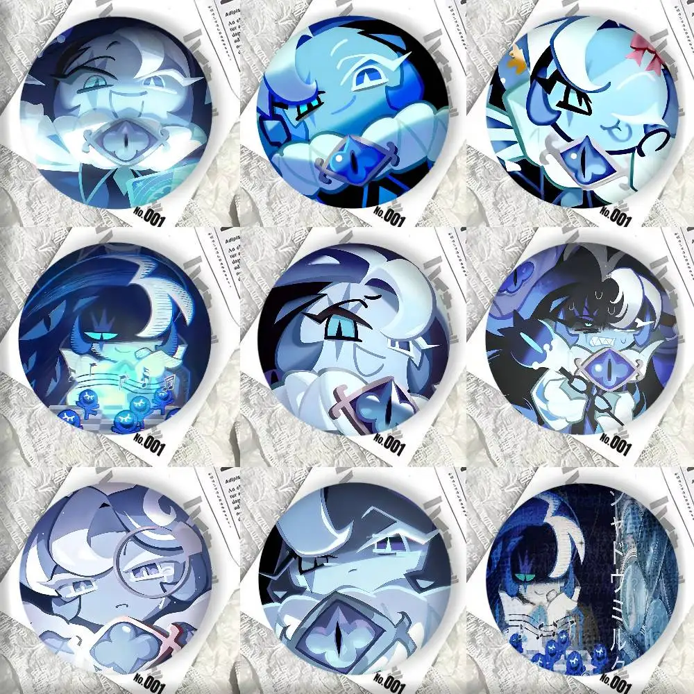 Insignias de galletas de leche de sombra, alfileres de solapa, alfileres para sombrero, broches, regalos, decoración, mochilas, Anime