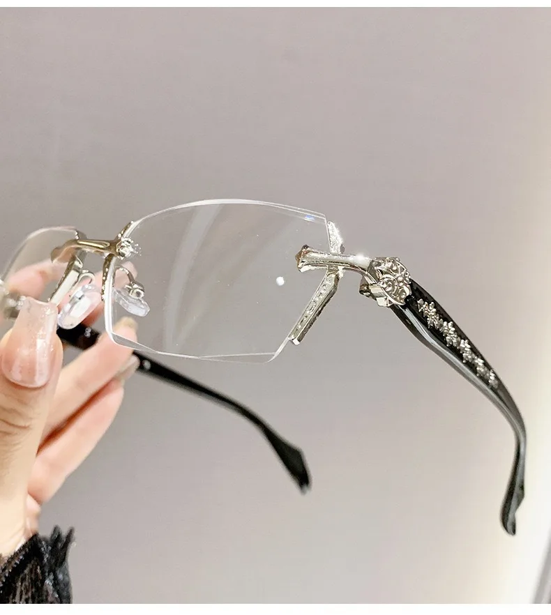Gold silver glasses frame casual glasses fashionable square frame glasses frames