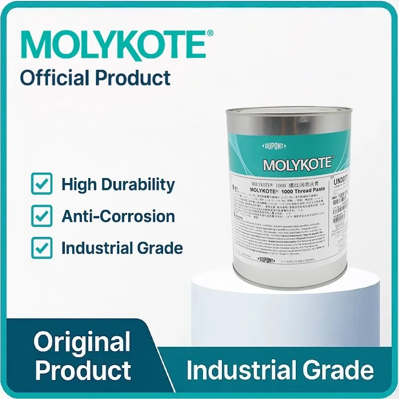 Molykote 1000 Pasta 1kg Pasta lubrificante anti-size de alto desempenho de alta carga, para pré-casaco de componentes metálicos