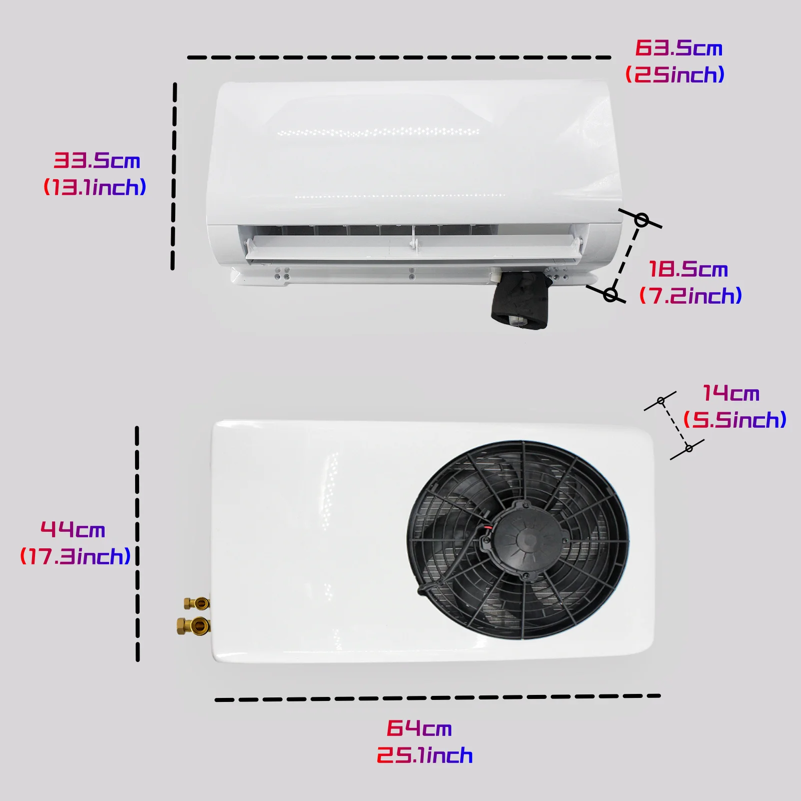 RV65F parking air conditioner electric variable frequency cooling 12V/24V on-board energy-saving roof mounted