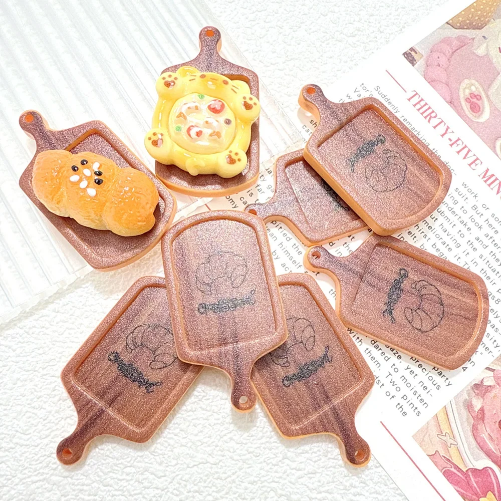 Resin Plate Flatback Cabochon Charms DIY Craft Pendants Jewelry Making Phone Case Decoration Scrapbooking Dollhouse Miniature