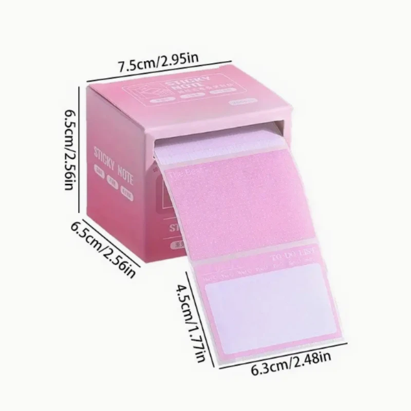 256 قطعة/صندوق ملاحظات لاصقة قابلة للسحب |   ملصقات لاصقة كاملة قابلة للتمزق في 8 صيحات، مثالية للمكتب والطلاب والقرطاسية #4