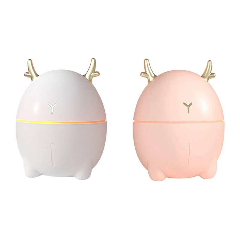 

Air Humidifier Cute Deer Shape Water Sprayer Aroma Oil Diffuser Night Light Household Aromatherapy For Home Office