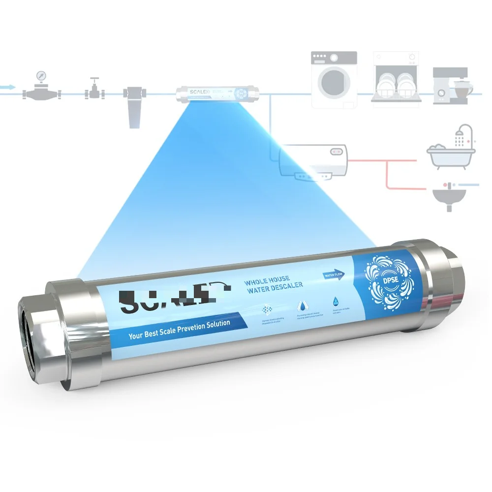 Water Softener System for Whole House Water Descaler to Remove Scale From the Pipeline Automatic