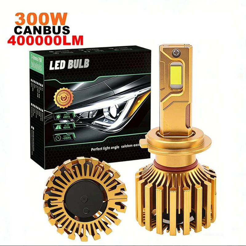 H7 LED Headlight Bulbs 300W 400000LM Canbus Error Free 6000K White Auto Headlamp Car H4 H11 9005 HB3 9006 HB4 LED Fog Light