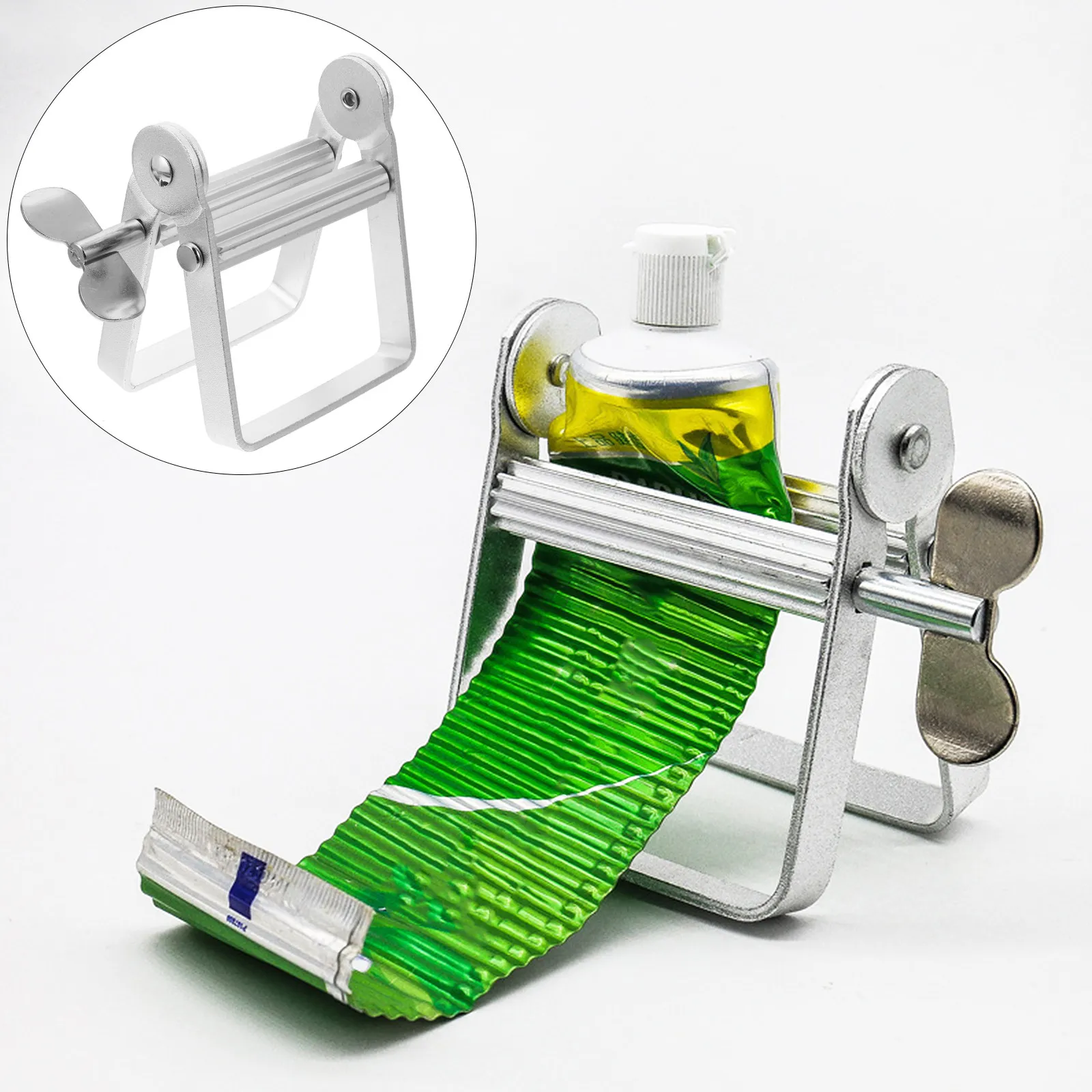 

Squeeze Toothpaste Squeezer Metal Extruder for Hair Color Tube Tool Pusher