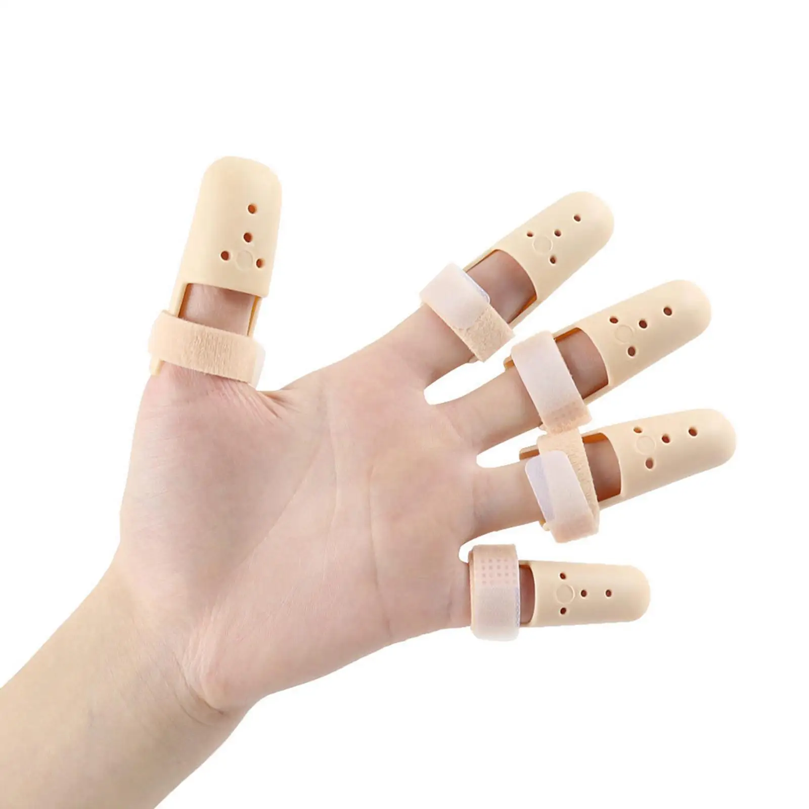 Plastic Finger Splint Brace Immobilizer Broken Fingers Protection Tape