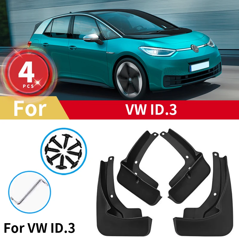 

4PCS Mudguards For ID.3 ID3 Volkswagen VW Rear Wheel Mud Flaps Car Modification Accessories Cover Splash Guards Mud Fenders