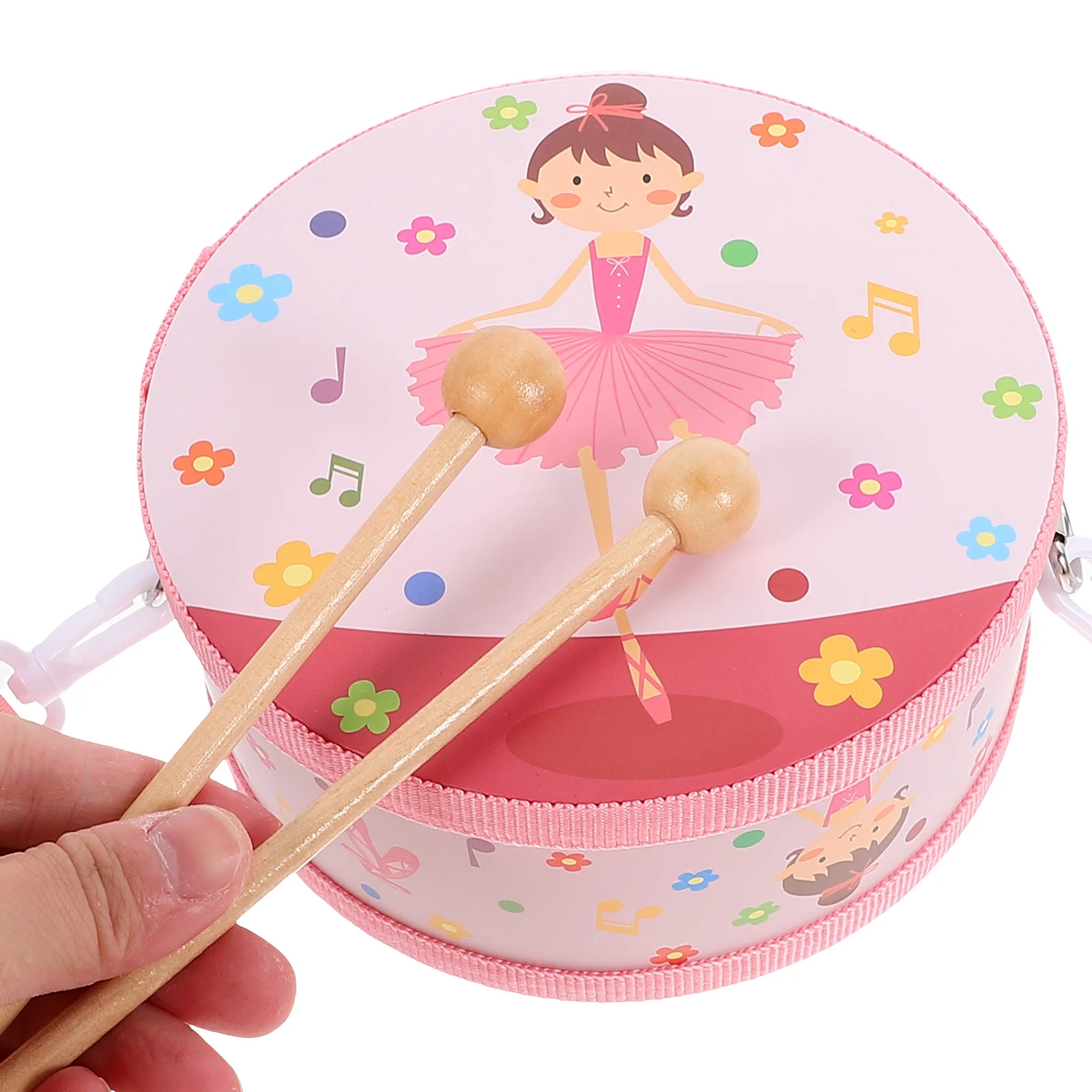 Percussion Instrument Children's Waist Drum Toy Music Toys Instruments Wood Hand