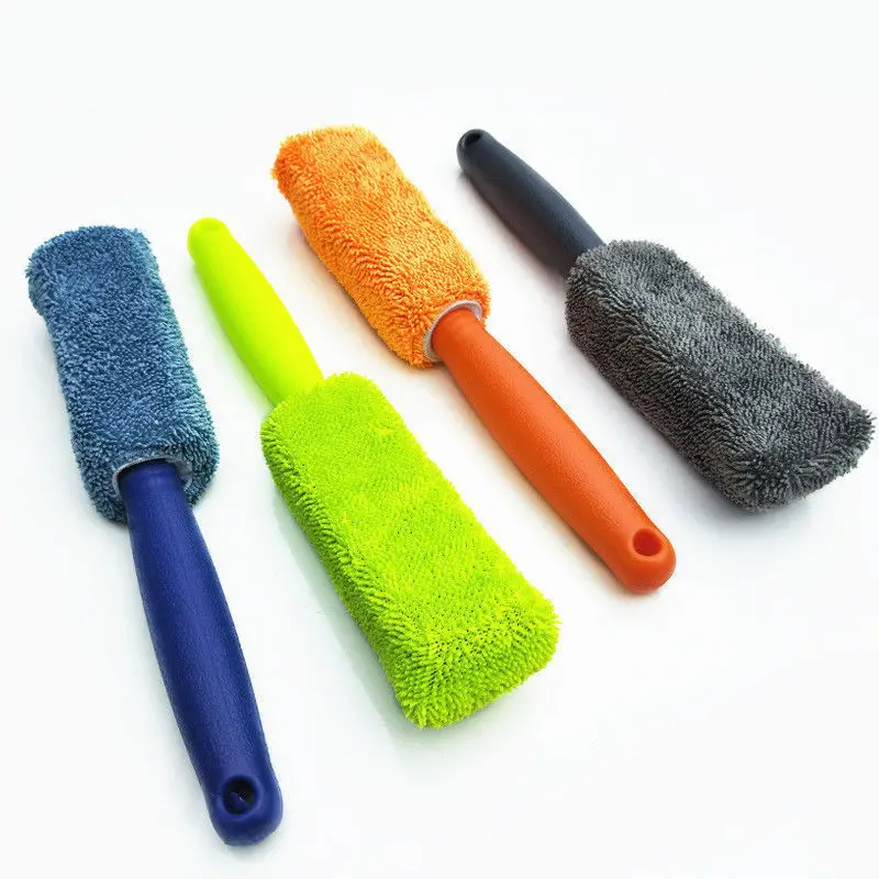 

1Pcs Car Wash Detailing Car Cleaning Brush Microfiber Wheel Rim Brush For Car Trunk Motorcycle Auto Detailing Brush