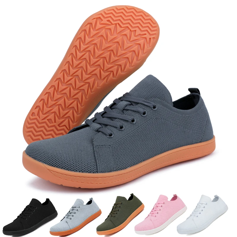 

Wide Toe Barefoot Shoes Mens Womens Minimalist Walking Sneakers Shoes | Zero Drop Sole | Breathable Mesh
