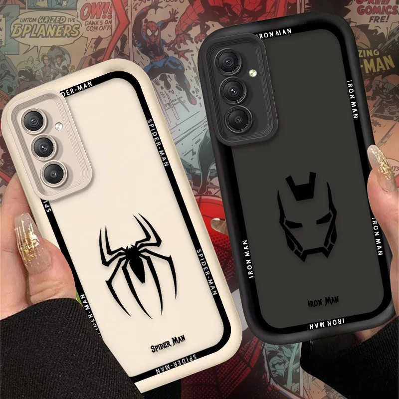 Iron Man Spider Man Shockproof Case for Samsung Galaxy A16 A26 A36 A56 A05 A05S A15 A25 A35 A55 A54 A34 A24 A14 A13 A52 A52S A51