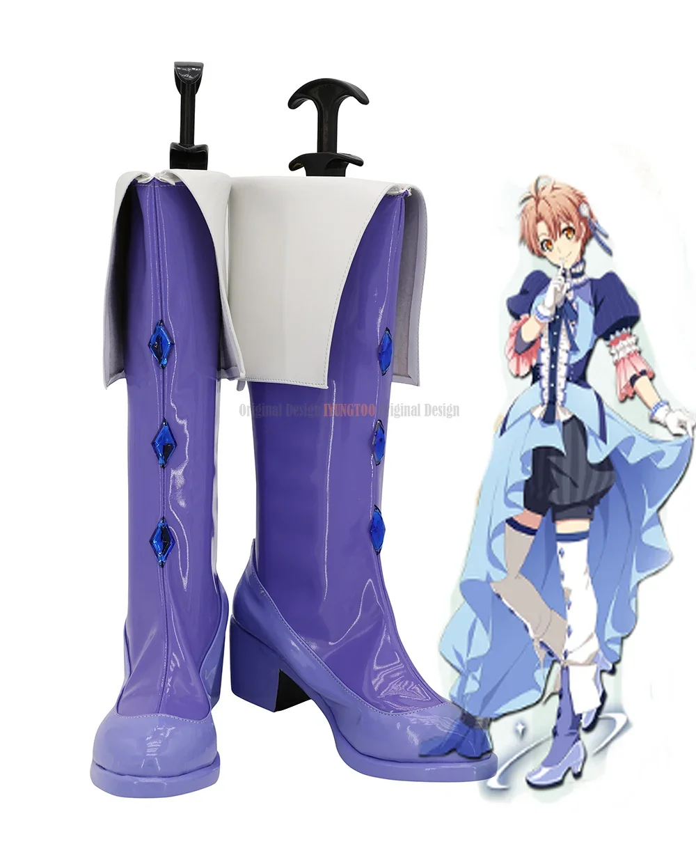 

Nikaidou Yamato Shoes Cosplay IDOLiSH7 Merchen Dream Version Nikaidou Yamato Cosplay Boots High Heel Shoes Custom Made