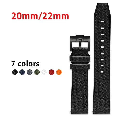 20mm 22mm Liquid Silicone Strap for Swatch X Omega MoonSwatch Sport Diving Quick Release Watch Band for Rolex Seiko Blancpain