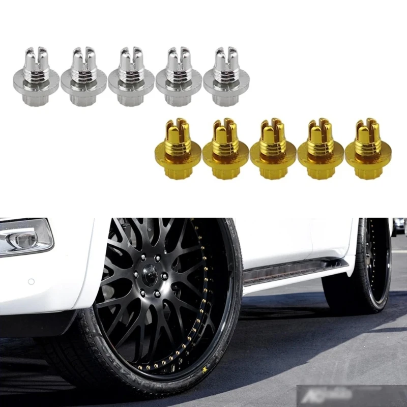 10Pcs Car Wheel Replacement Rivets Accessory Wheel Lip Rivets For 6.8mm Hole Car Styling Wheel Rivets