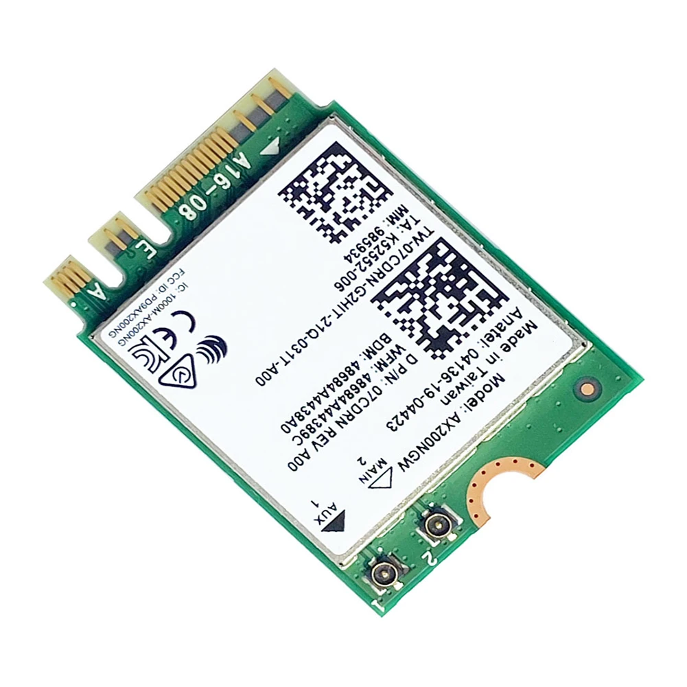 AX200NGW adattatore per scheda Wireless Bluetooth compatibile Wireless WiFi 6 scheda di rete Dual Band 2.4G 5G 802.11ax per Intel