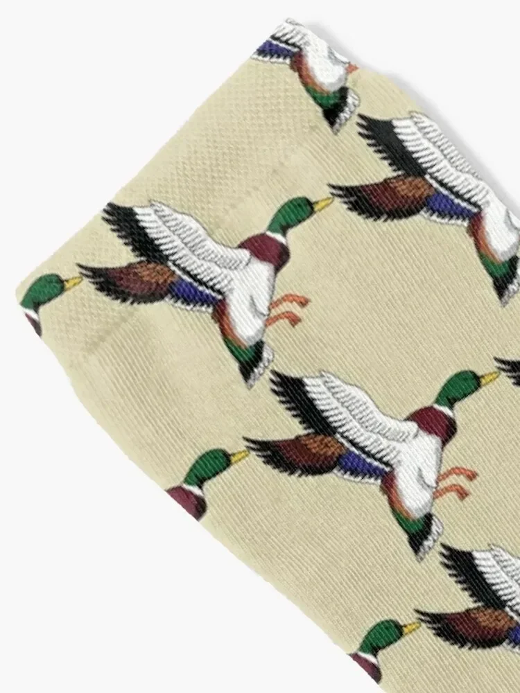 Mallard Duck Socks kawaii Non-slip warm winter cartoon Male Socks Women's