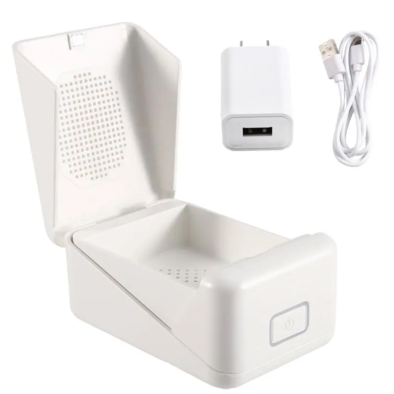ABIT Electronic Hearing Aid Dryers Ultra Violet-LED Remove Sweat Moisture Hearing Aid Care Accessory Drying Case