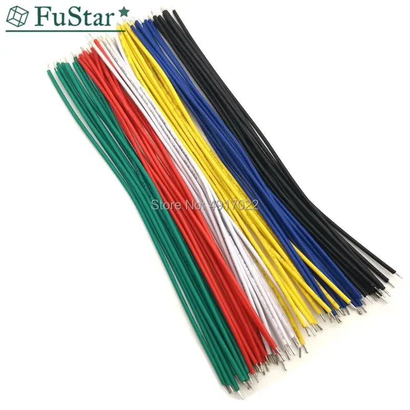 100PCS/LOT Tin-Plated Breadboard PCB Solder Cable 24AWG 8cm Fly Jumper Wire Cable Tin Conductor Wires 1007-24AWG Connector Wire