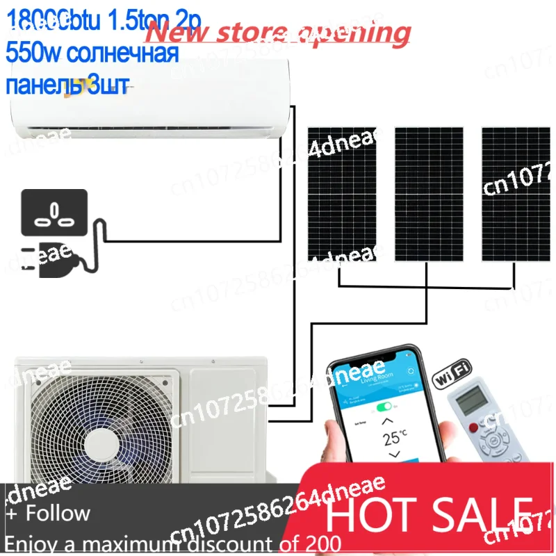 

12000btu 18000btu Heating And Cooling Hybrid Solar Ac Dc Units Solar Mini Split Air Conditioner System Manufacturer For Room