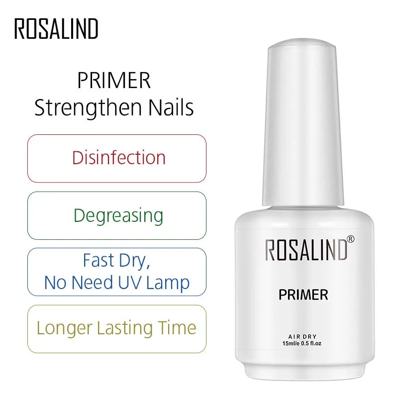 Rosalind Bottiglia di vetro per smalto da 15 ml Top Coat - La vernice gel ibrida semipermanente opaca lucida richiede una lampada UV/LED