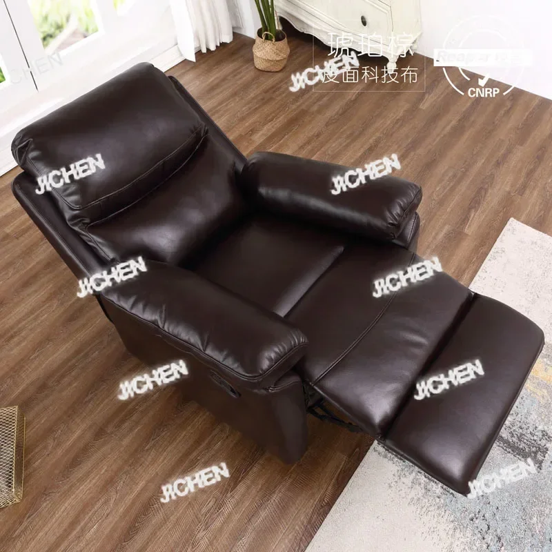 XQ JCH أريكة كهربائية واحدة كسول غرفة المعيشة ضوء التكنولوجيا الفاخرة القماش الجلود الفن الكمبيوتر الرجل العجوز استراحة الغداء يمكن الاستلقاء