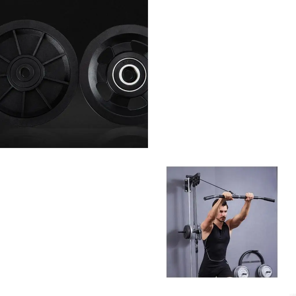 

Gym Pulley Wheel, Round Bearing Pulley Wheel Replacement Gym Fitness Pulley Equipment Cable Machine Wearproof Spare Part 4XBB