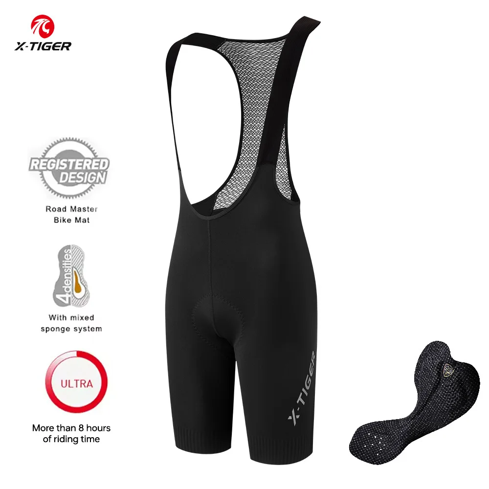 

X-TIGER Cycling Bib Shorts Men's Road MTB Bike Bicycle Shorts Pants with Pocket Clothes 2025 Quick Drying Bike Breathable Bummer