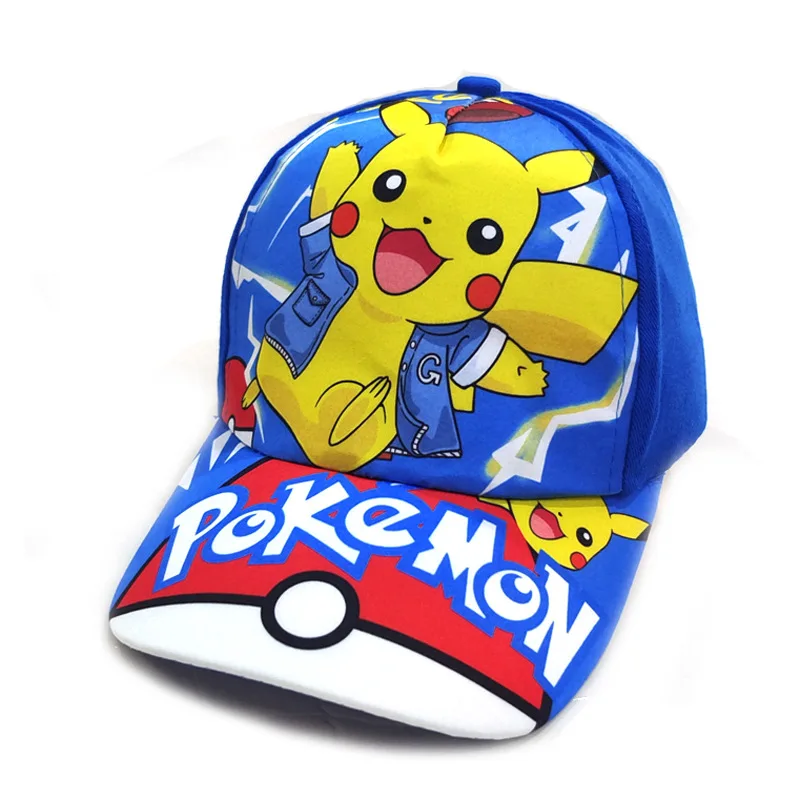 Children\'s Hat Pikachu Baseball Hat Printed Pet Elf Cartoon Duck Tongue Hat Children\'s Sunshade Hat Tide