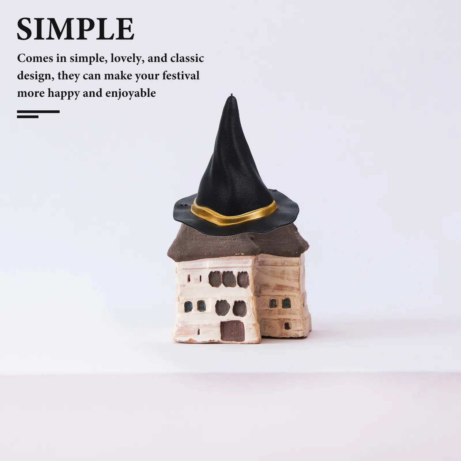 20Pcs Mini Witch Hat Decorations Simple Lovely Halloween Party Cake Toppers Small Witch Hats for DIY Craft and Photo