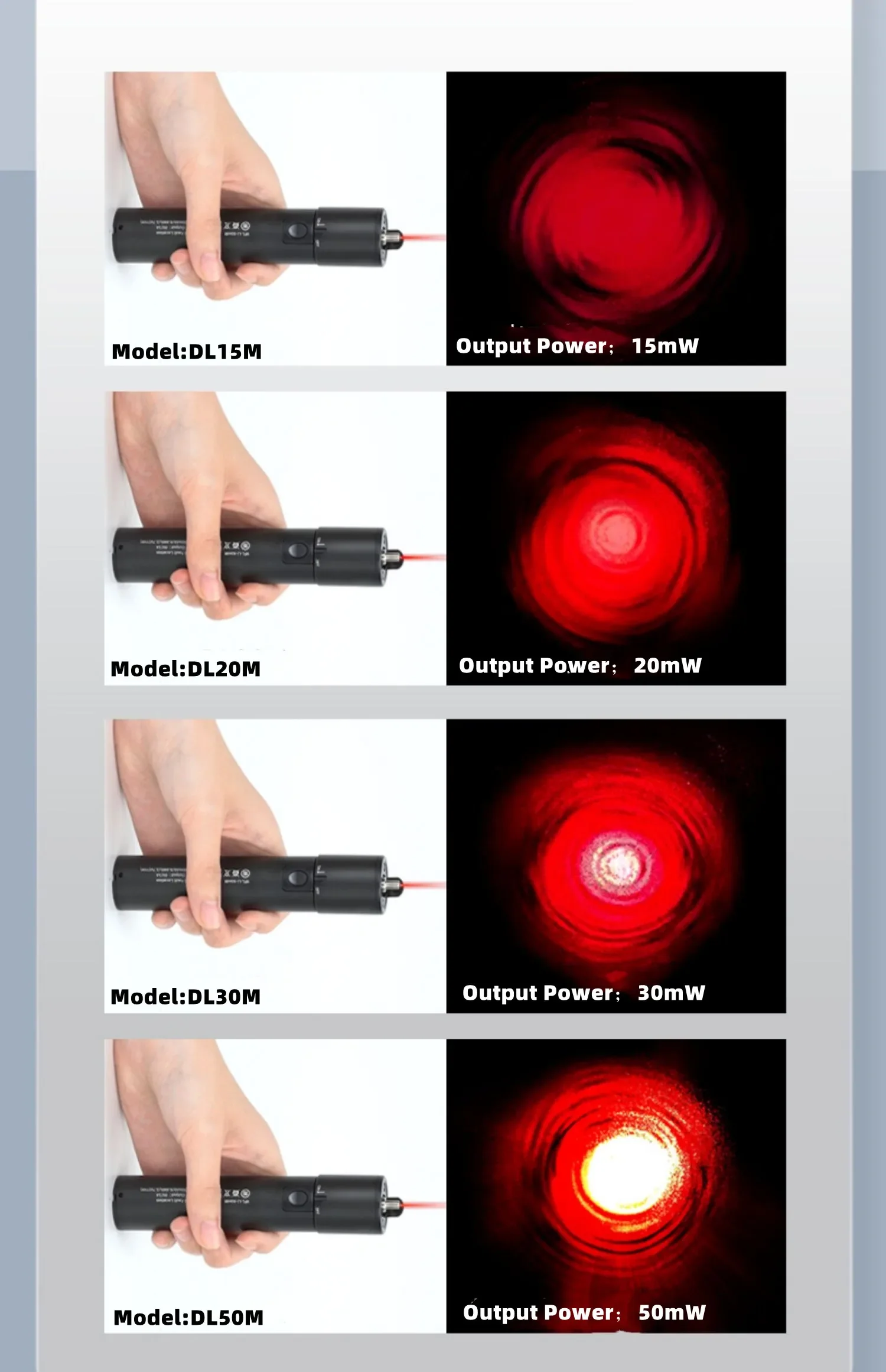 Fiber Optic Visual Fault Locator Red Laser Pointer Laser Tester 15/20/30/50MW Fiber Optic Cable Tester VFL