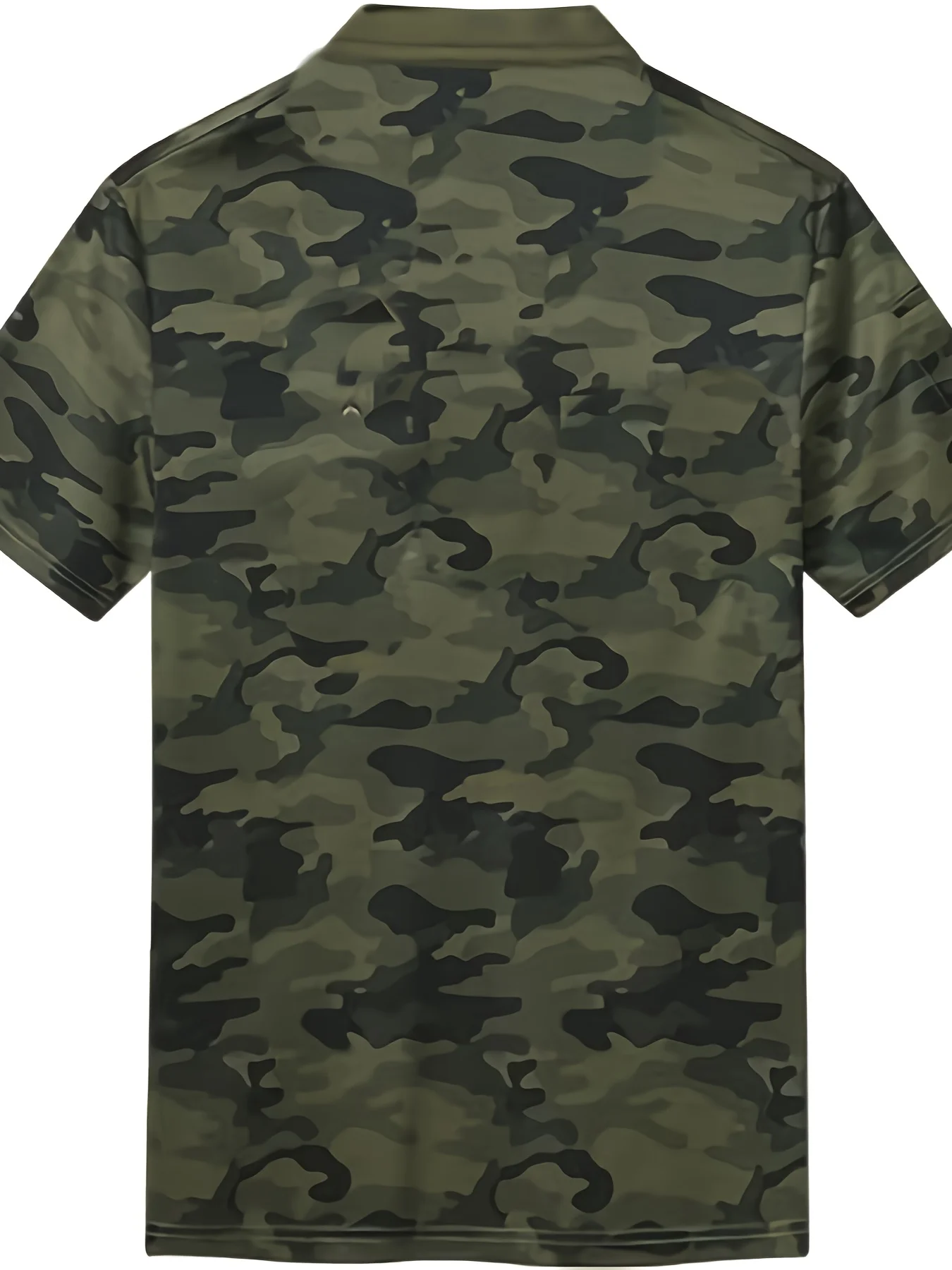 2024 Summer New men\'s camouflage printed short sleeved polo shirt trend