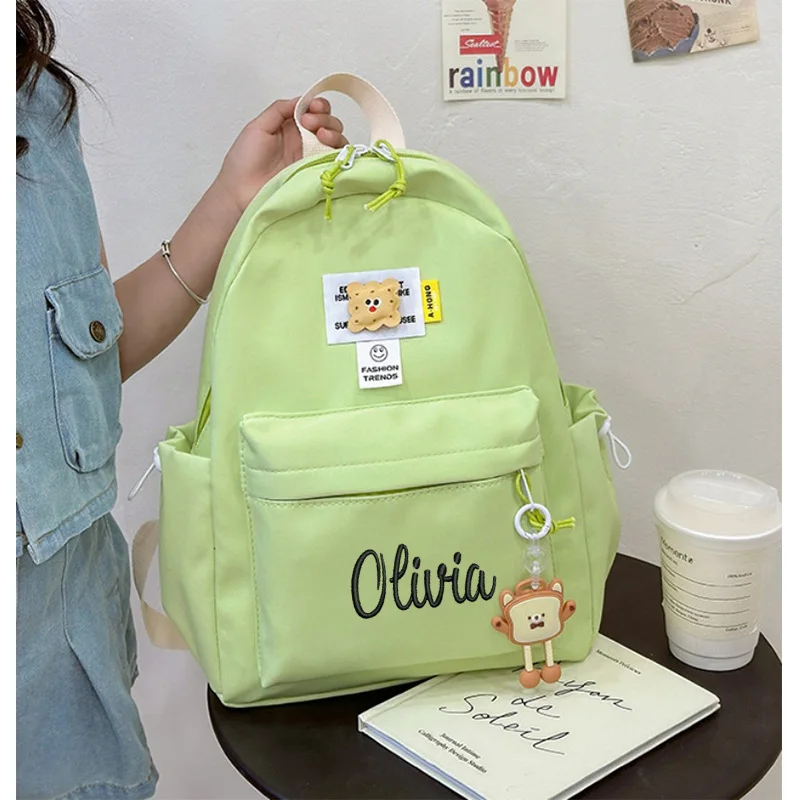 

Children's Bag Personalized Name 2024 New Cartoon Kindergarten Book Bag Nylon Backpack Student Book Bag Travel Bag