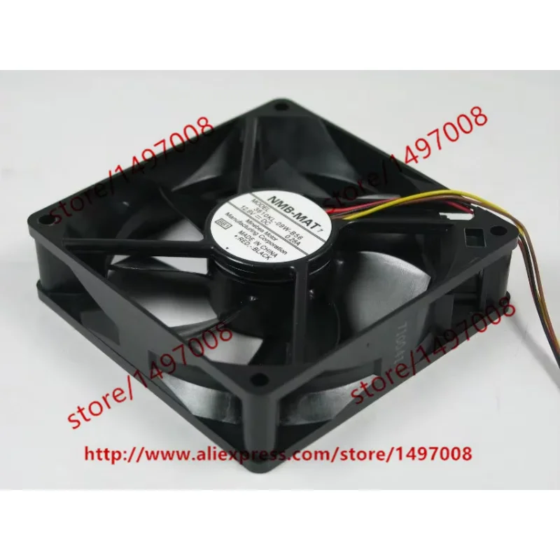 NMB-MAT 3610KL-09W-B56 BB1 DC 12.6V 0.0.28A 92x92x25mm Server Cooling Fan