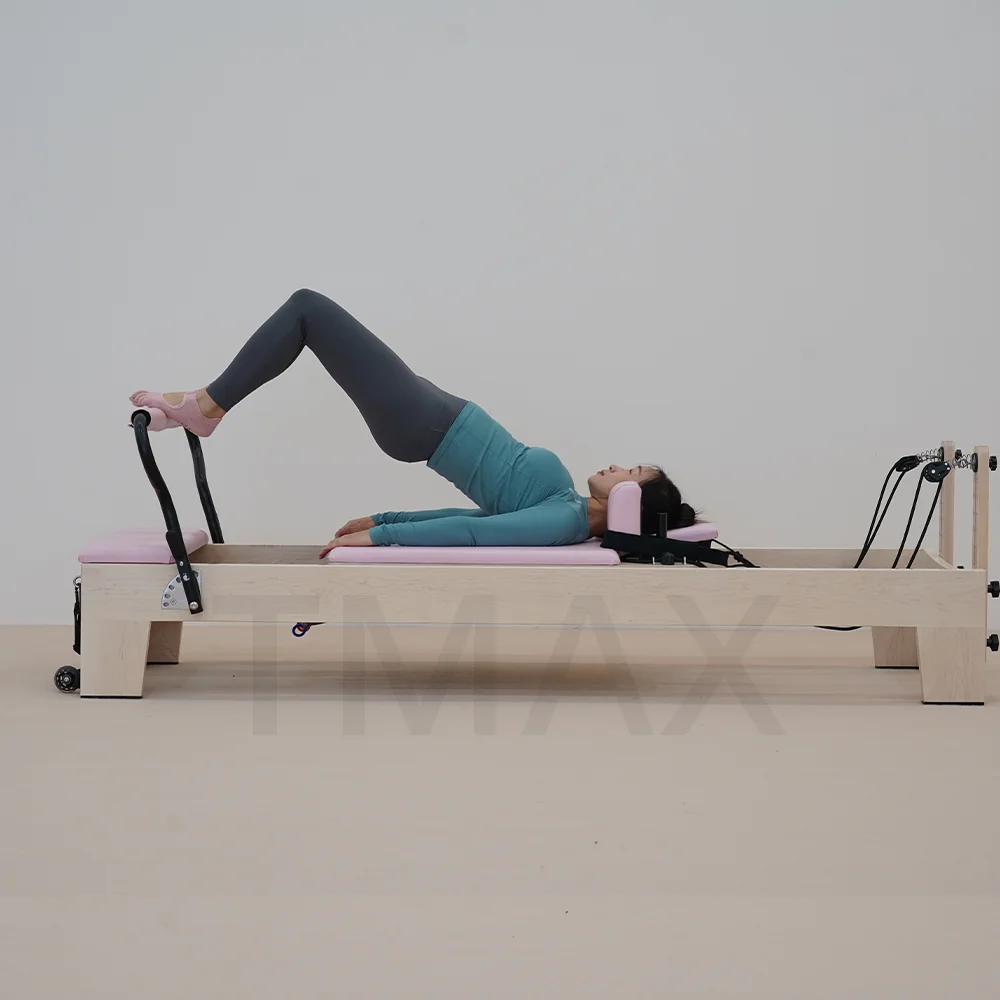 Tmax Stretch Equipment Machine Maple Pilates Reformers Wooden Gym Machine Maple Pilates Commercial Use Reformers