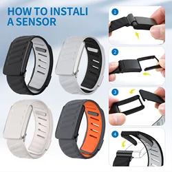2025 New Fitness Tracking Strap Band Replacement Compatible For Whoop 4.0 Heart Rate Monitor Silicone Band Customization Strap