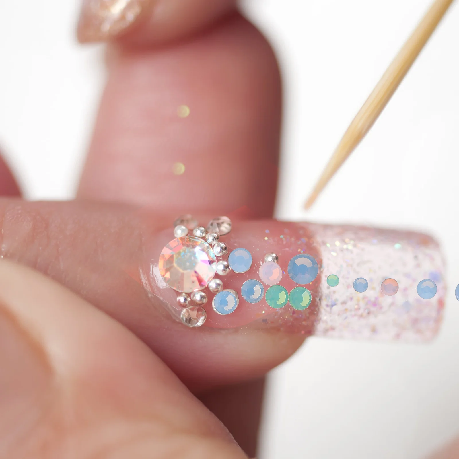 

1 Box Water Drill Nail Stickers Flatback Rhinestones For Diy Nail Art Manicure Decorations Craft Phone Case Decoration