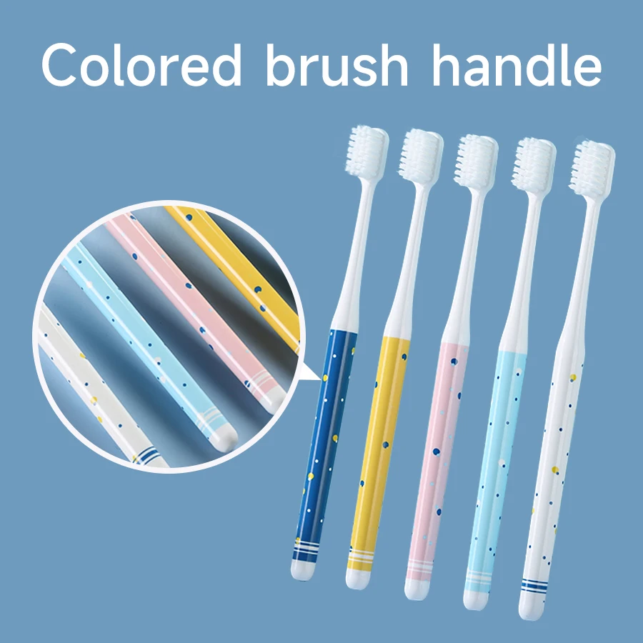5 Pieces Hair Ultra-Fine Beauty Toothbrush Couple Suit Oral Cleaning Tools