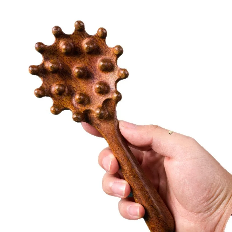 Sandalwood Massage Comb Whole Wood Integrated Head Meridian Rake Neck Head Therapy Massage Brush