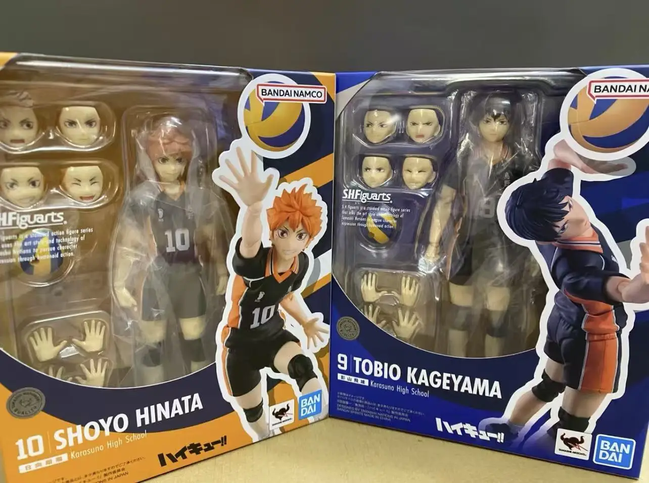 

Fast Shipping Bandai Anime Haikyuu!! SHF SHOYO HINATA & TOBIO KAGEYAMA Karasuno High School Original Model Toy Action Figure Kid