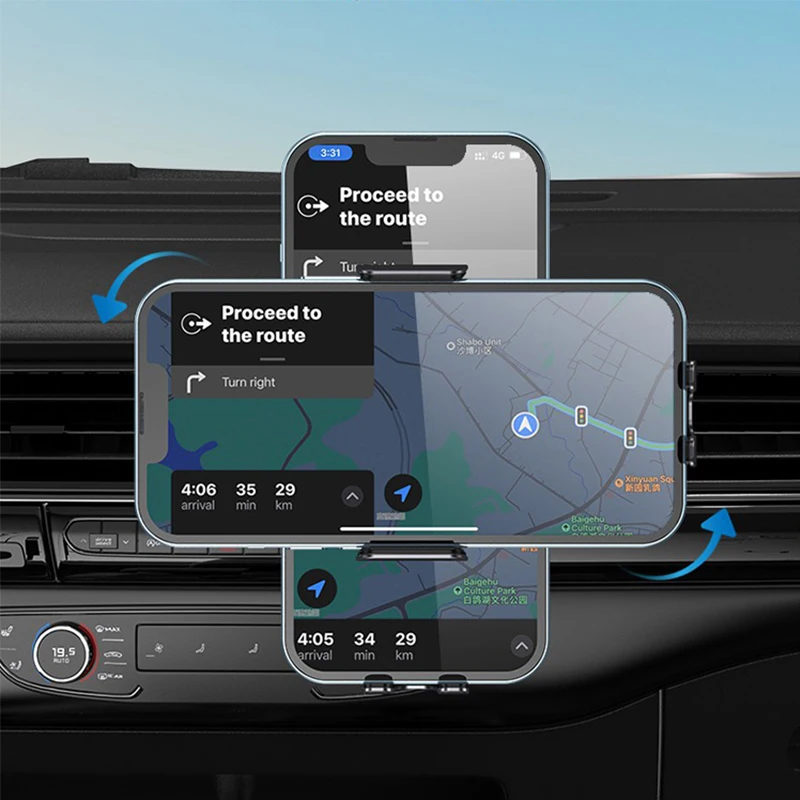 Qi2 Wireless Charger Car Phone Holder Air Vent Mount Stand For iPhone Samsung Cell Phone Support Fast Charging - view 4