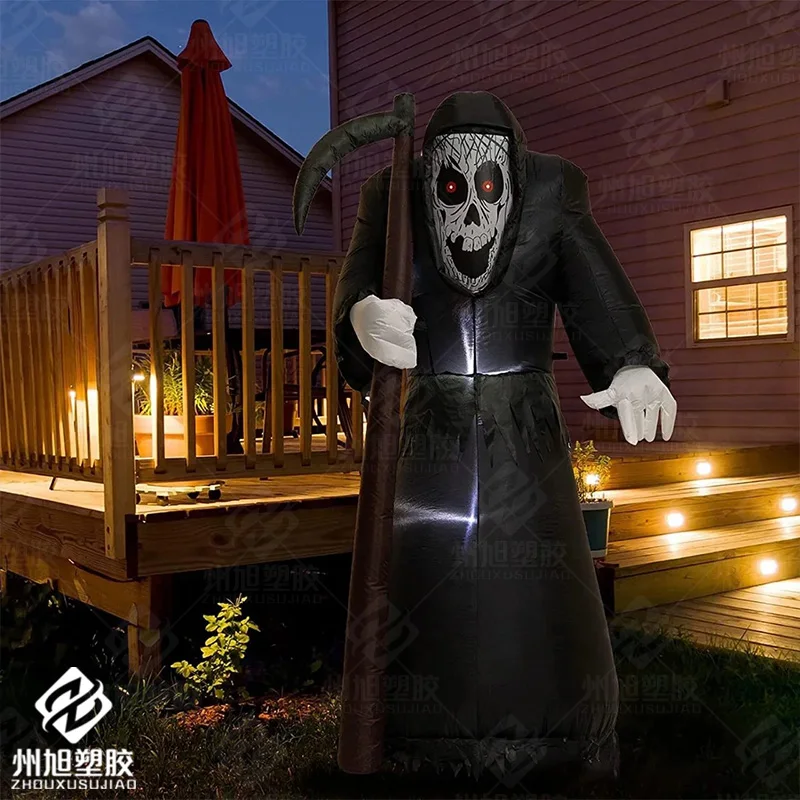 Inflatable Scythe Ghost model Halloween skeleton inflatable model scene props