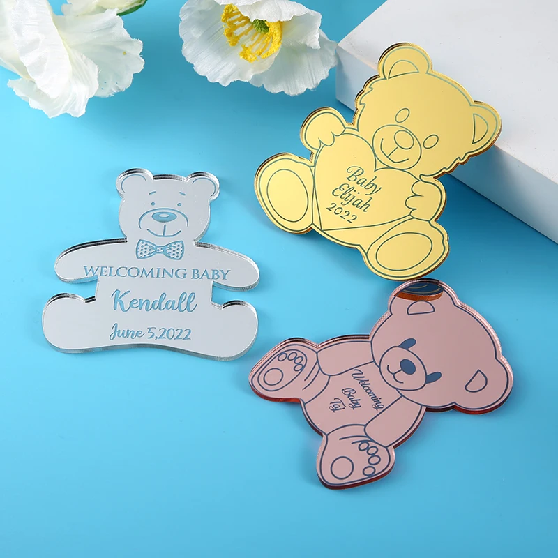 Personalized Gifts , Teddy Bear Baby Shower Gifts, Birthday Favors, Baby Boy Welcome, Birthday Party Favors, Party Guest Gifts