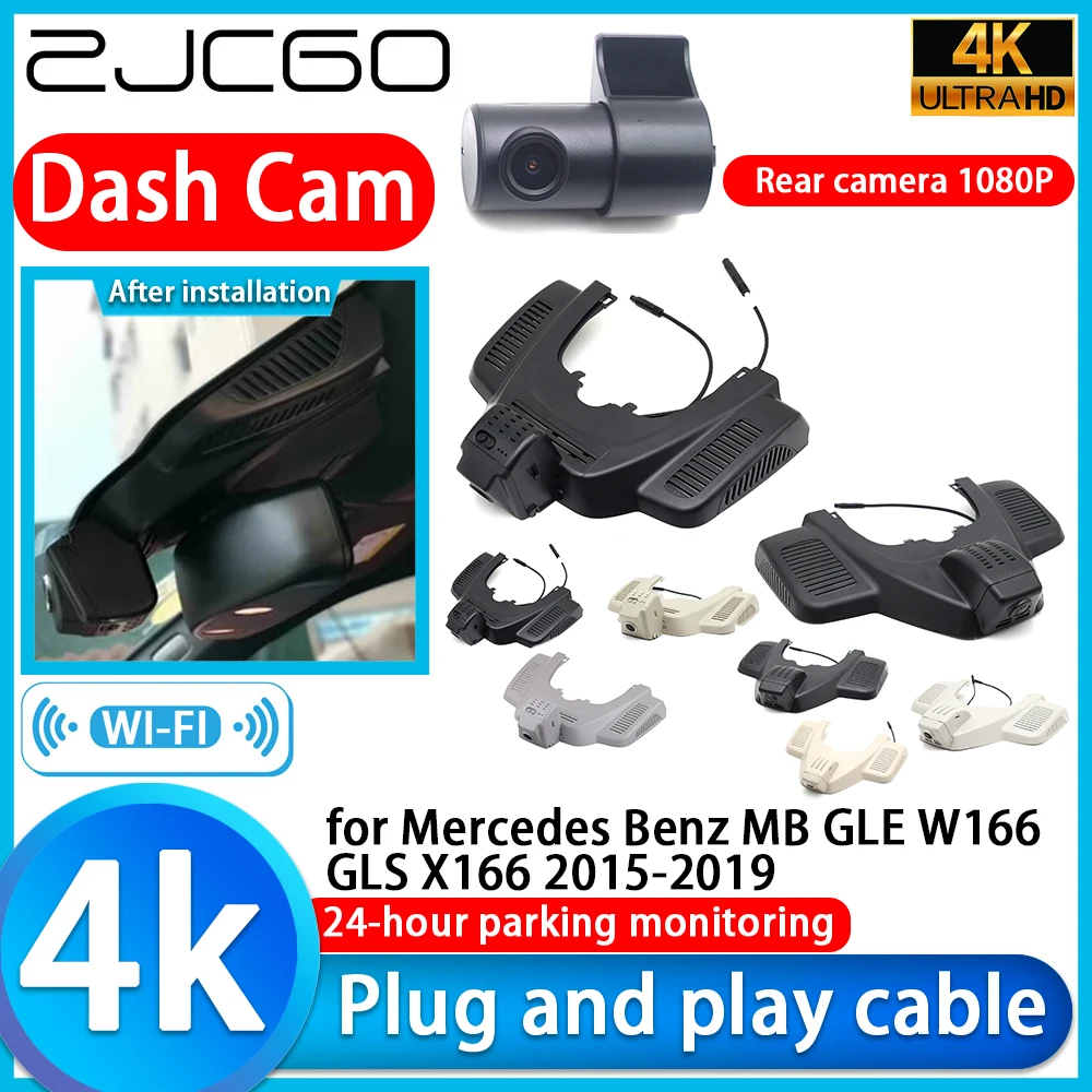

ZJCGO for Mercedes Benz MB GLE W166 GLS X166 2015-2019 4K DVR Dash Cam Car Camera Sony Lens Monitor Video Recorder Recording
