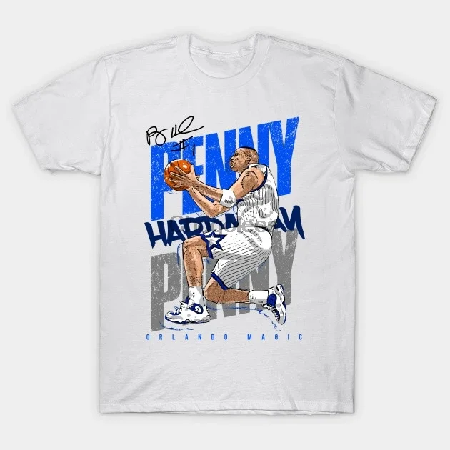 

Penny Hardaway T-shirt All Size S-4XL LLL377 Fashion Top tee T Shirt Short Sleeve Cotton Men's Crew Neck Printed Tee