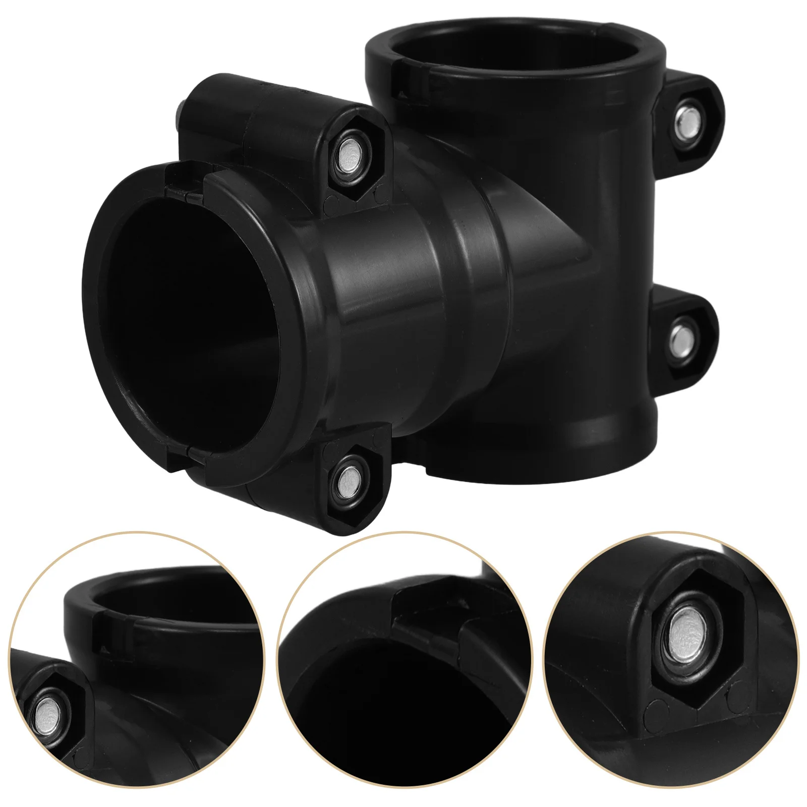 

1pcs Electronic Rack Clamp, T-Clamp Bracket For Drum Frames, Compatible With Electronic Drum Kits, Durable Plastic Tube