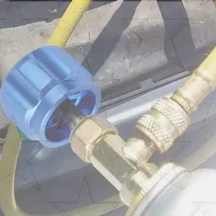 

R1234YF Кран для баллончика, R1234YF Самоуплотнительный и прокольный клапан для баллона с хладагентом с адаптерами для баллона с хладагентом