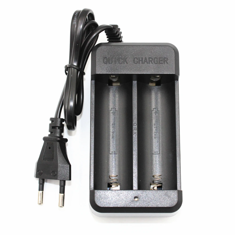 

26650 18650 Charger DC 4.2V 1.5A Compatible with LED Flashlight Torch Li-ion Battery US/EU/UK/AU Plug