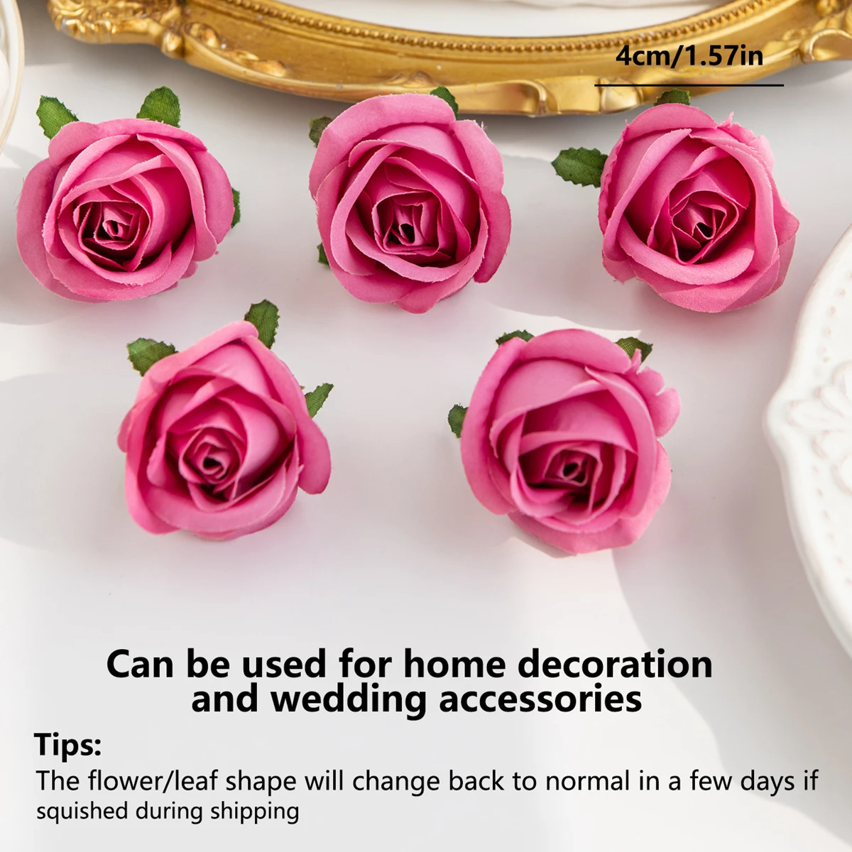 Künstliche Blume Seide Günstige Rose Kopf Hause Hochzeit Dekoration Weihnachten Party DIY Geschenk Box Sammelalbum Handwerk Handgelenk Blume Hotsale – Detail 10