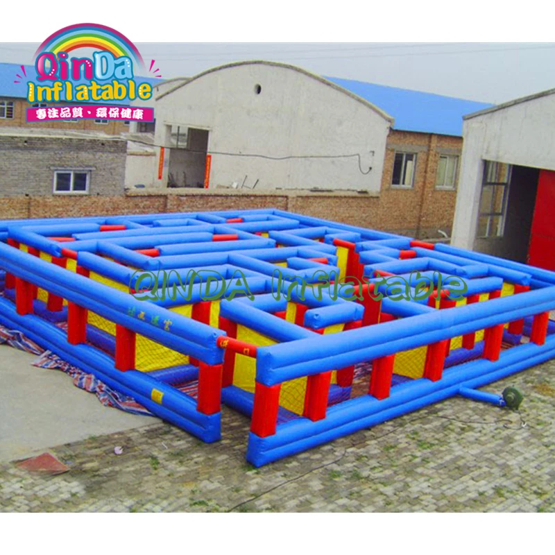 Casa divertida inflable para niños y adultos, juego de laberinto, Arena de laberinto inflable